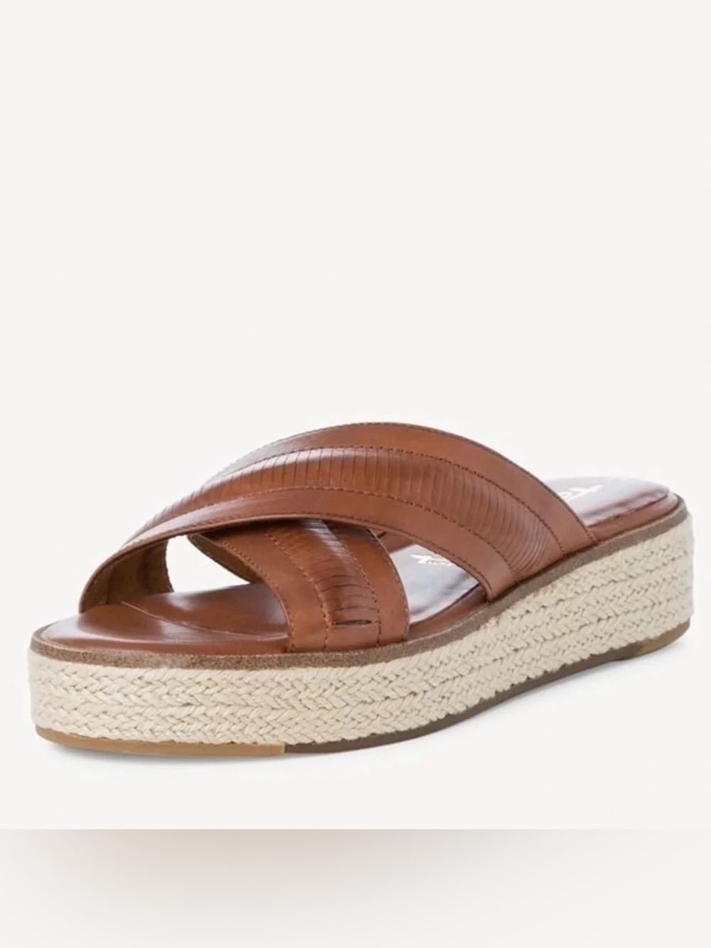 Tamaris Brown Leather Slip-On Mule Size 38